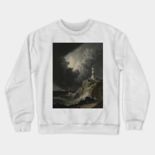 Lighthouse In A Storm Crewneck Sweatshirt